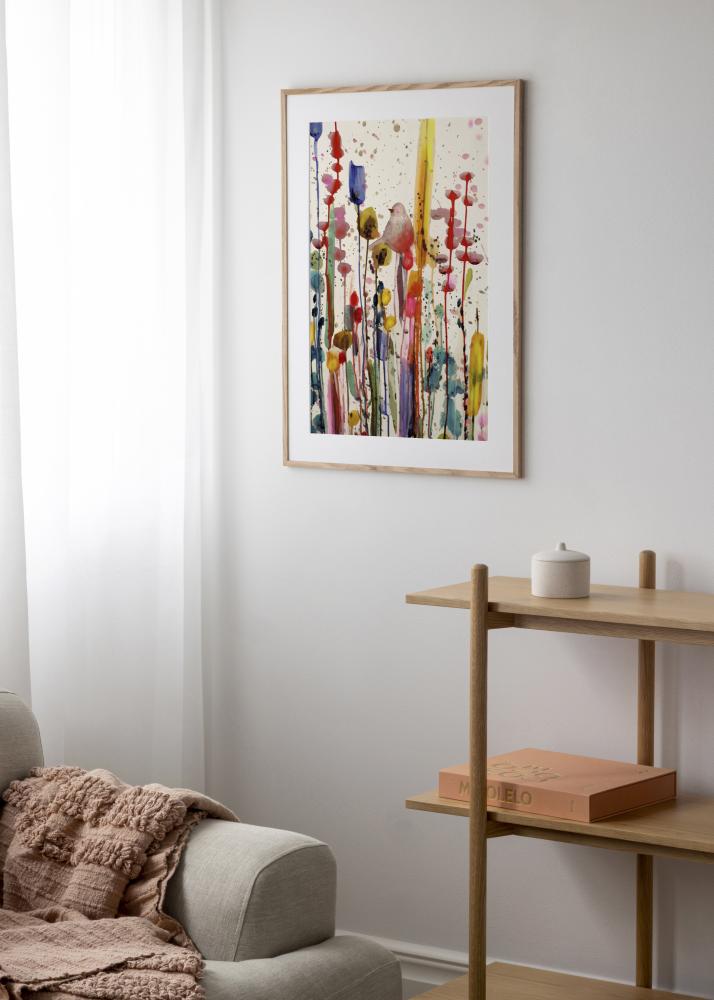 BGA Frame Smal Oak Acrylic Glass 20x30 cm