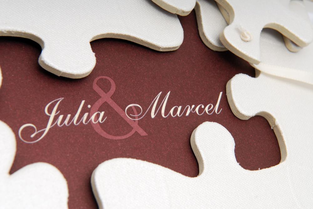 Walther Puzzle Wedding Album - 28x30.5 cm (60 White pages / 30 sheets)