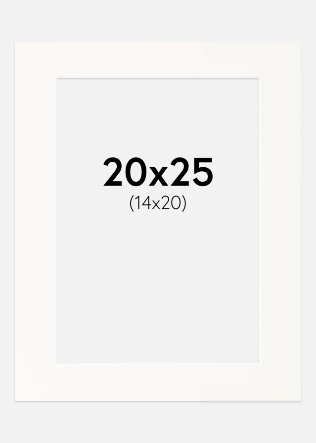 Konstlist Crescent Mount Antique White (White Core) 20x25 cm (14x20)
