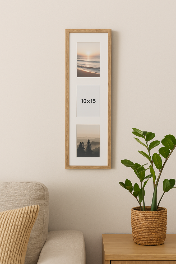 Galleri 1 Edsbyn Collage Frame I Oak - 3 Pictures (10x15 cm)