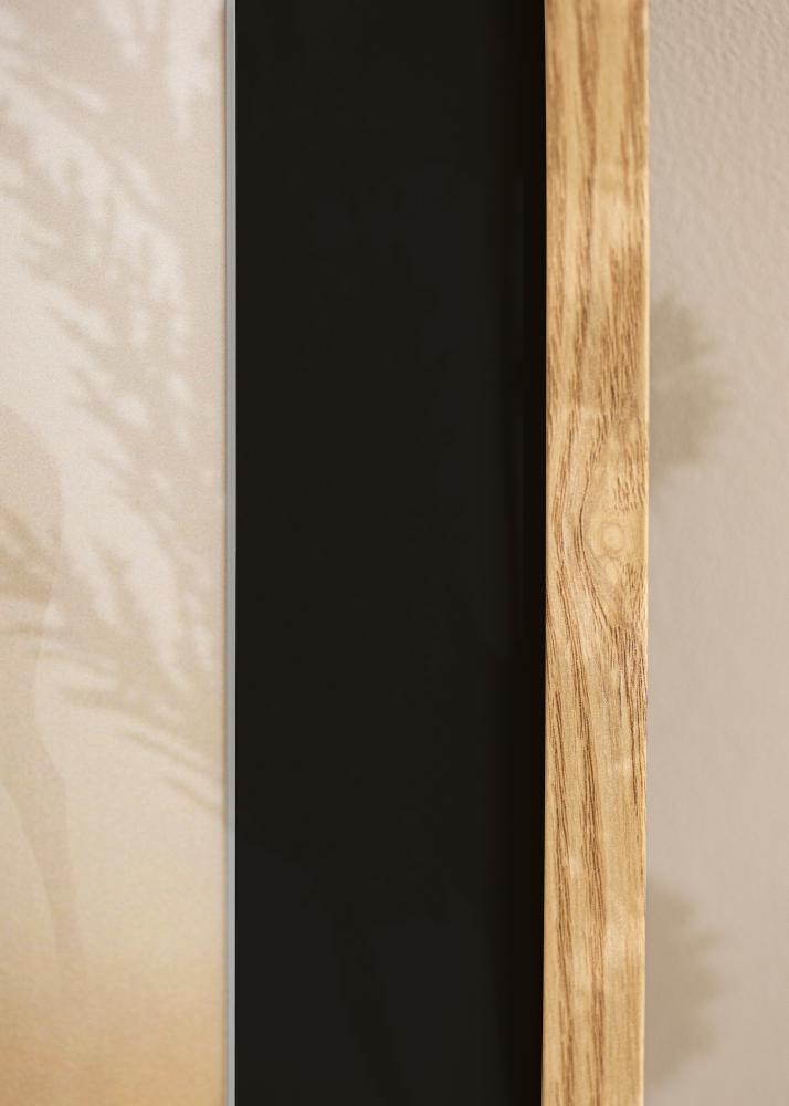 Ram med passepartou Frame Trendy Oak 50x60 cm - Picture Mount Black 40x50 cm