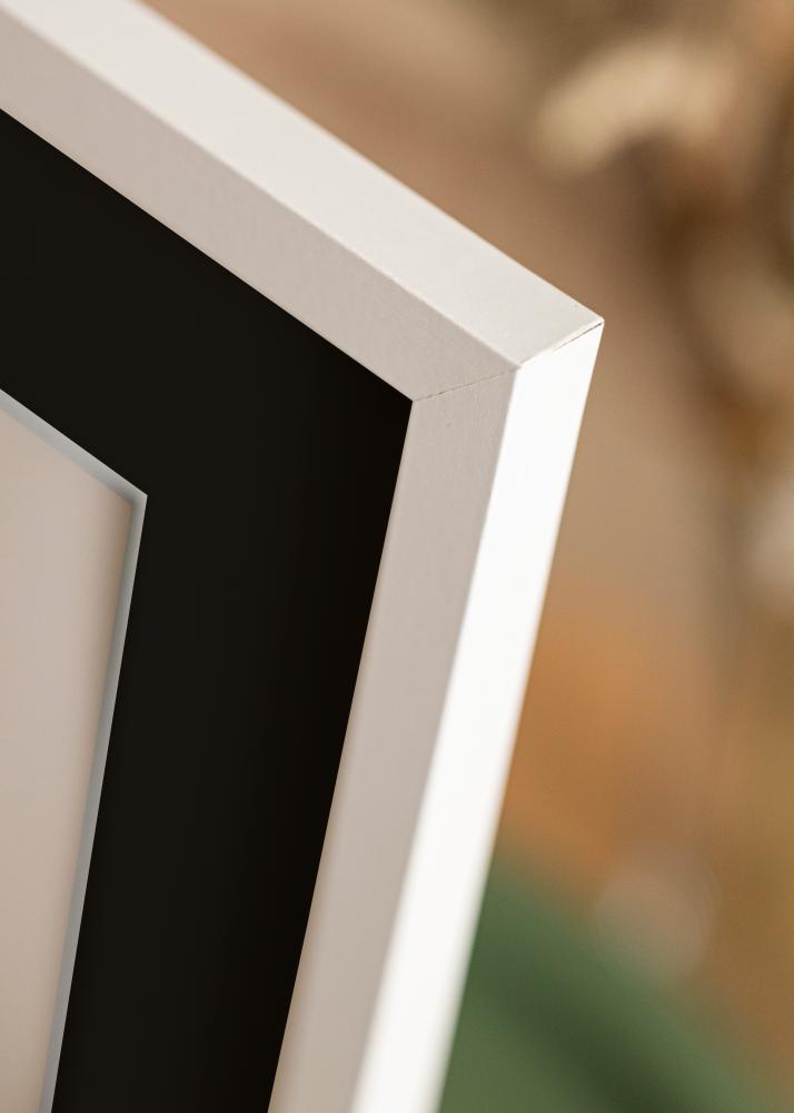 Ram med passepartou Frame Trendy White 20x25 cm - Picture Mount Black 15x20 cm