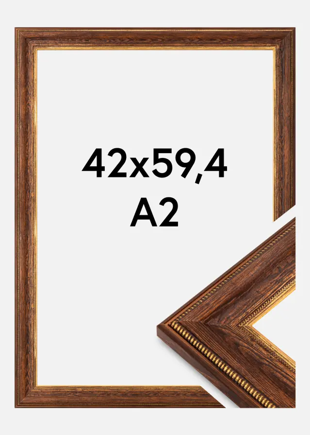 Bubola e Naibo Frame Fabriano Acrylic Glass Brown 42x59.4 cm (A2)