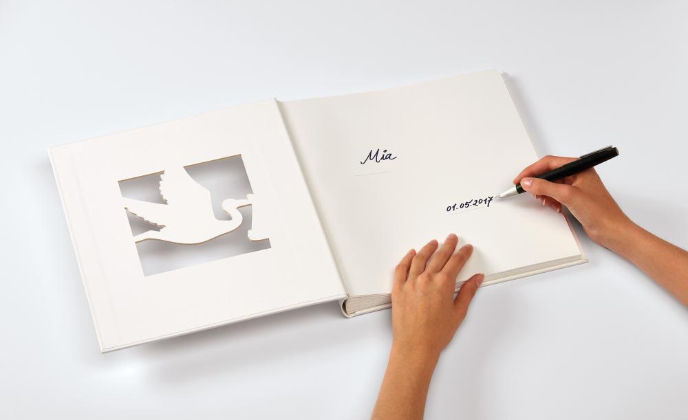 Walther Cicogna Baby album White - 28x30.5 cm (50 White pages / 25 sheets)