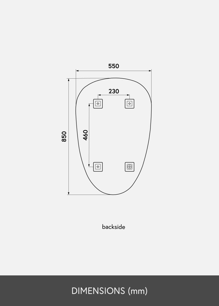 KAILA KAILA Mirror Shape II 55x85 cm