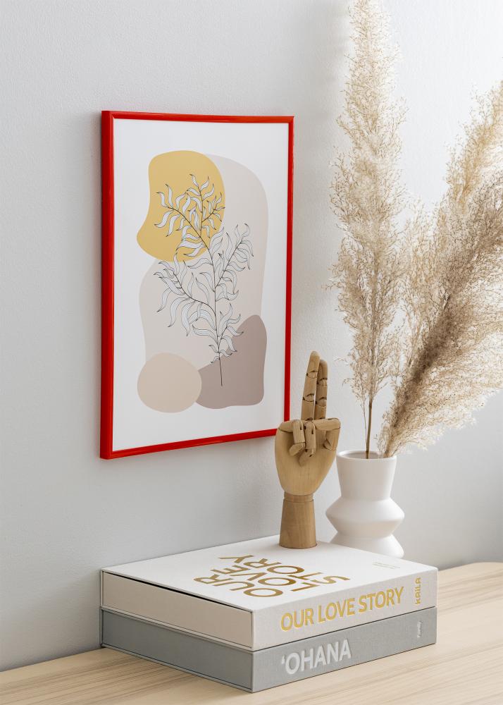 BGA Frame New Lifestyle Acrylic Glass Light Red 50x70 cm