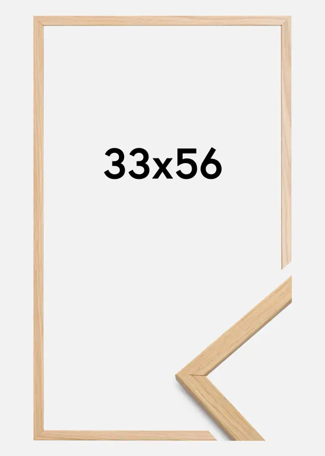 Galleri 1 Frame Edsbyn Acrylic glass Oak 33x56 cm