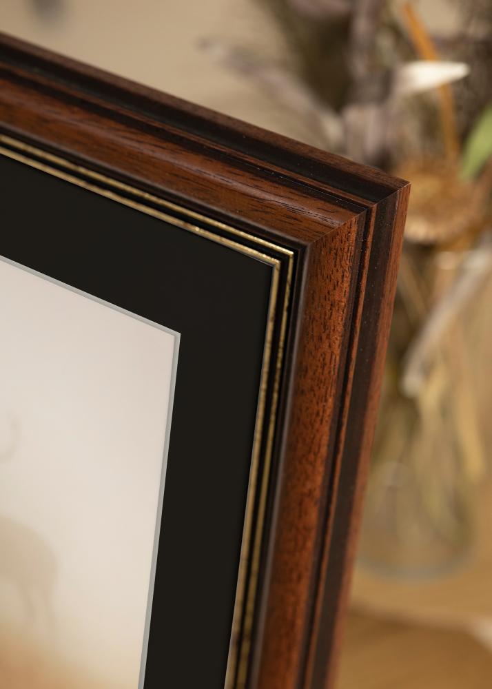 Ram med passepartou Frame Old Retro 40x50 cm - Picture Mount Black 27x35 cm