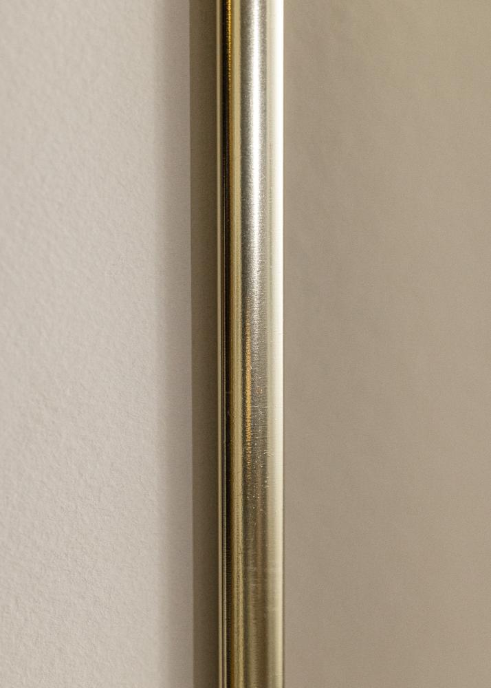 Ram med passepartou Frame Aluminium Shiny Gold 40x50 cm - Picture Mount White 29,7x42 cm (A3)