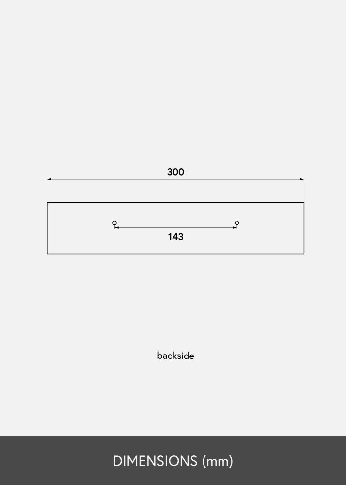 KAILA KAILA Picture Shelf White 30 cm