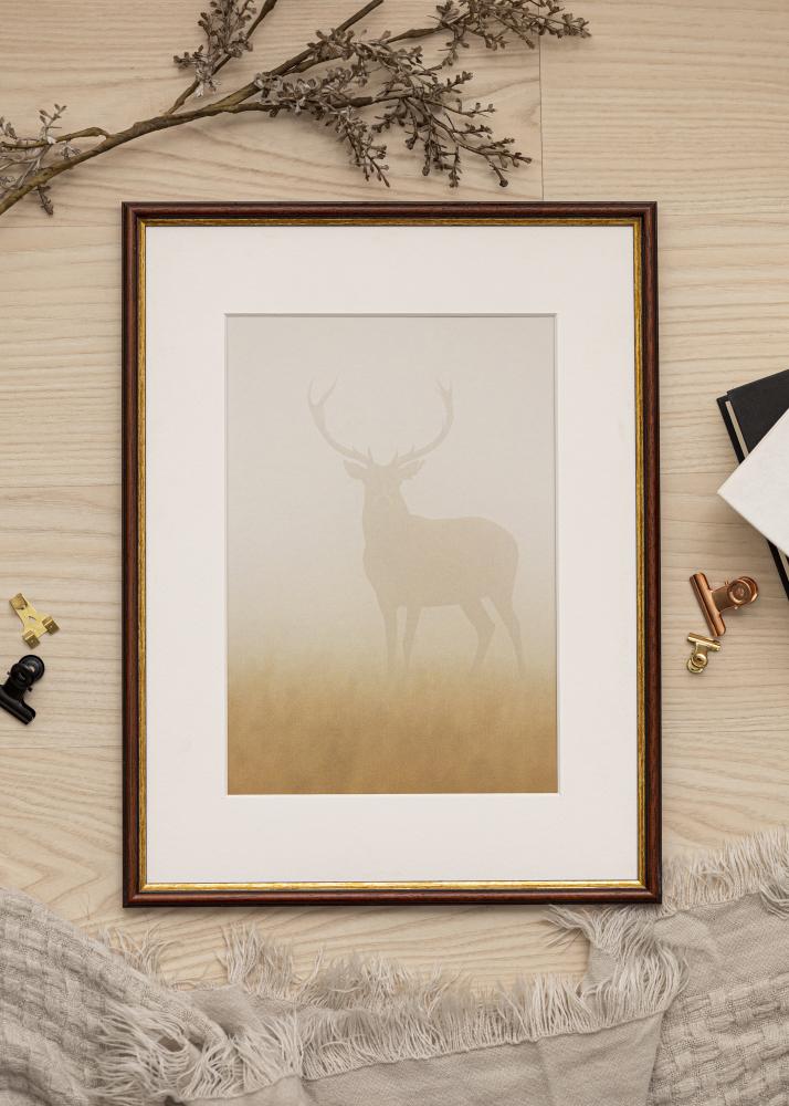Ram med passepartou Frame Horndal Brown 34x42 cm - Mounts White 26x34 cm