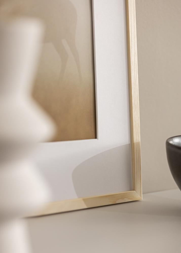 Ram med passepartou Frame Galant Pine 30x30 cm - Picture Mount White 20x20 cm