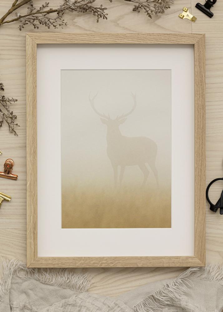 Jämtlands Ramfabrik Frame Amanda Box Acrylic glass Oak 50x70 cm