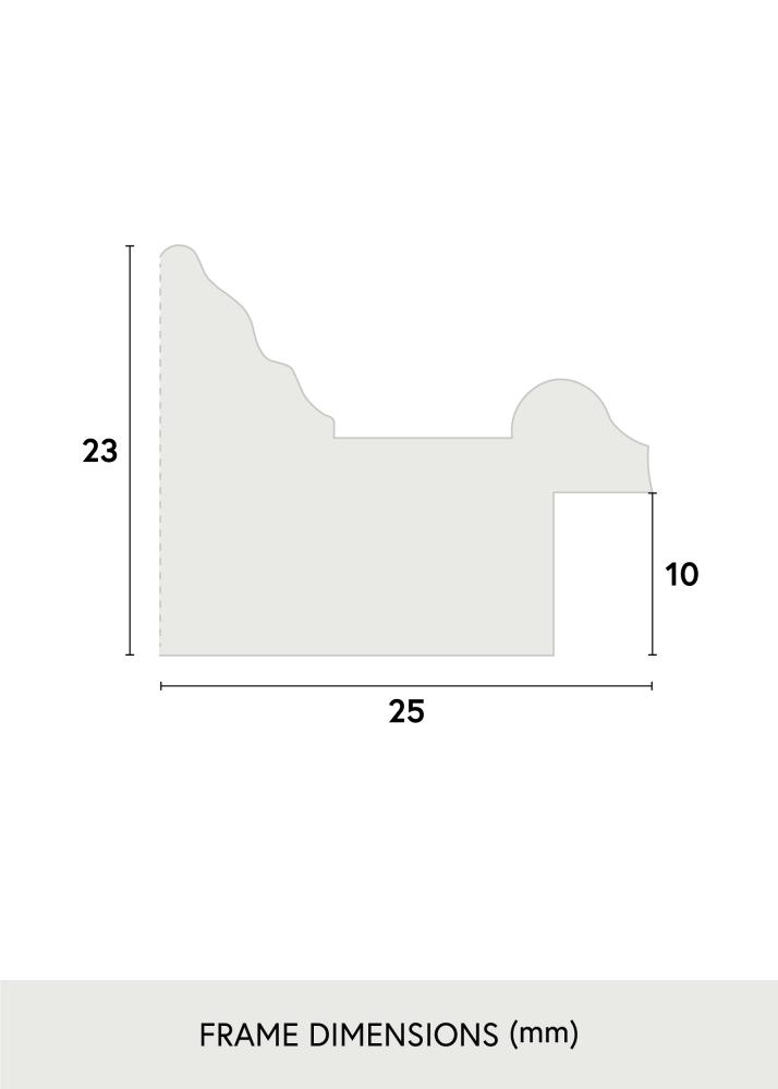 Galleri 1 Frame Shabby Chic Acrylic glass White 50x50 cm