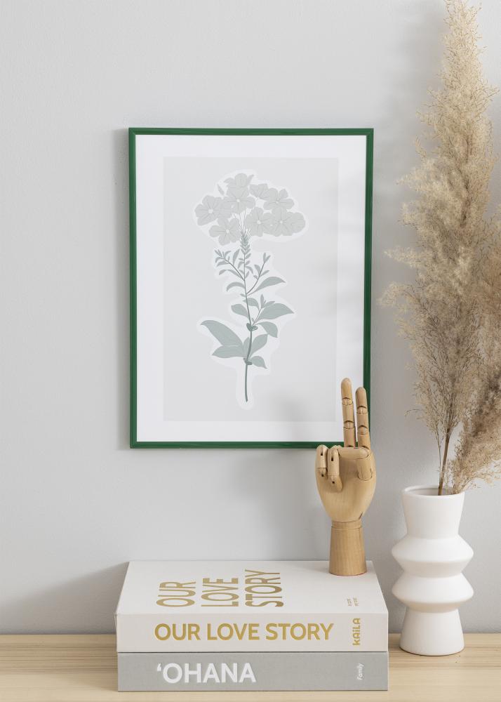 Ram med passepartou Frame New Lifestyle Moss Green 70x100 cm - Picture Mount Black 24x36 inches