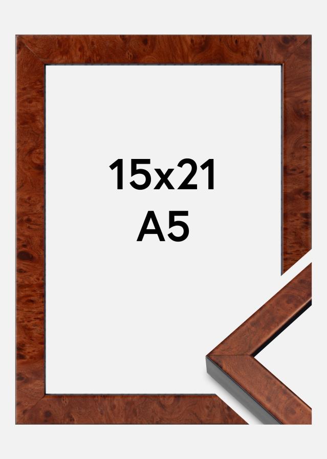 Mavanti Frame Hermes Acrylic Glass Burr Walnut 15x21 cm (A5)