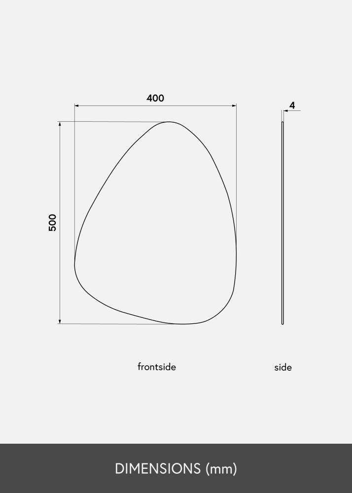 KAILA KAILA Mirror Shape I Dark Bronze 40x50 cm