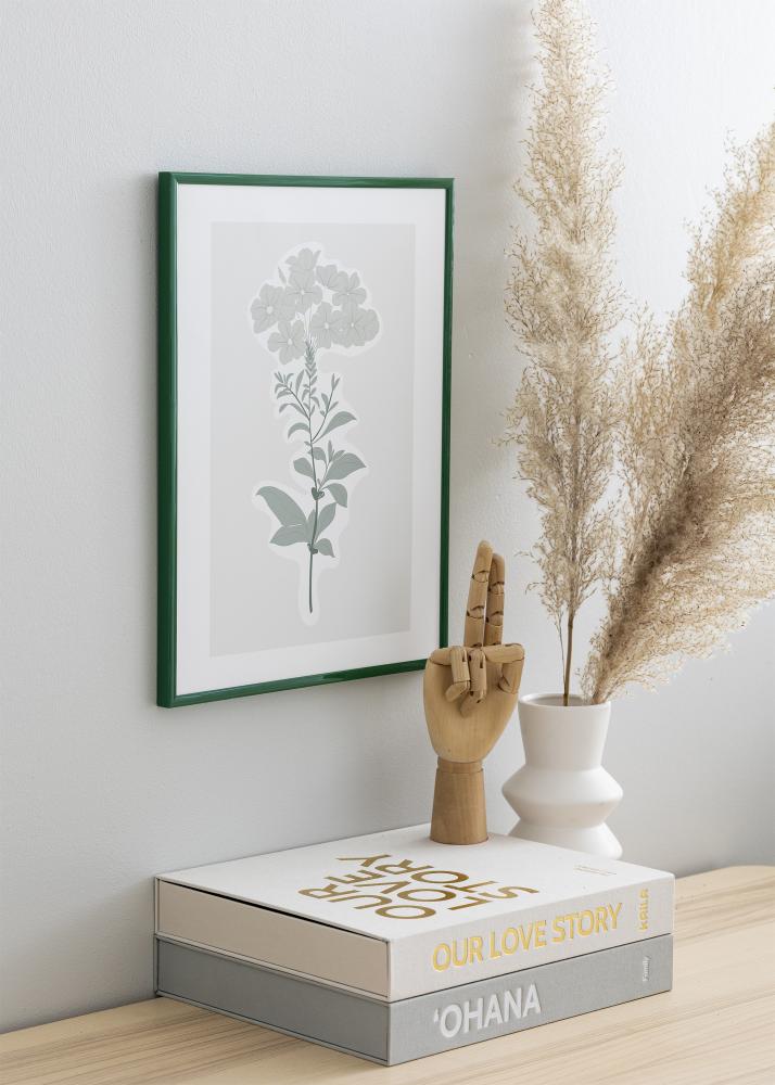 Ram med passepartou Frame New Lifestyle Moss Green 70x100 cm - Picture Mount Black 24x36 inches