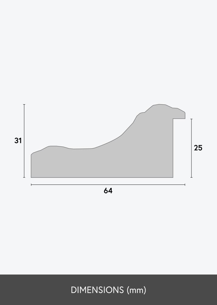 Ramverkstad Mirror Hampshire Gold - Custom Size