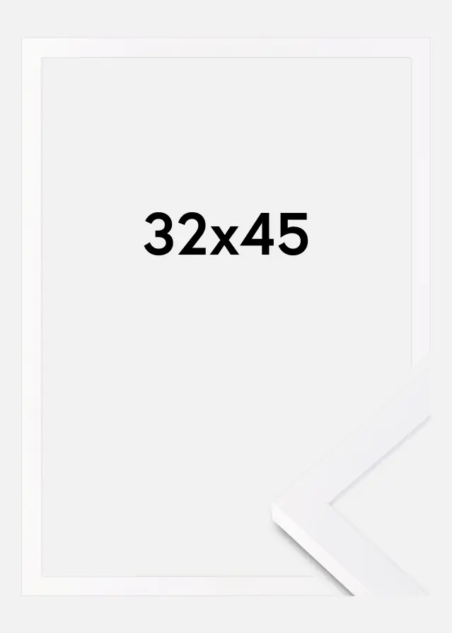 BGA Frame Selection Acrylic Glass White 32x45 cm