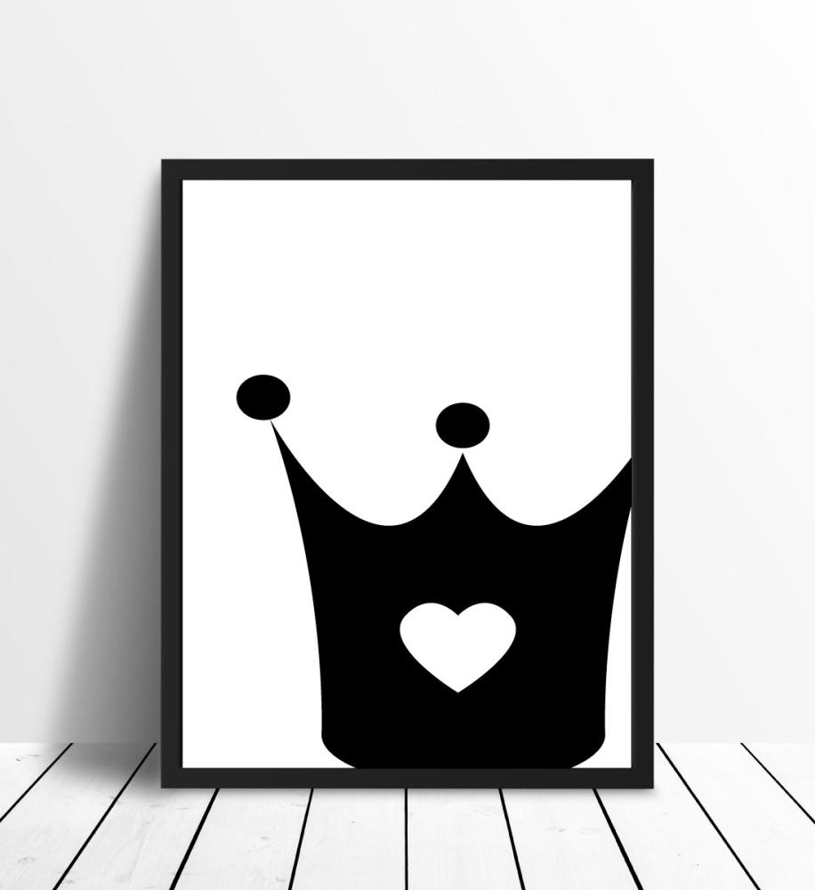 Malimi Posters Princess crown - Black