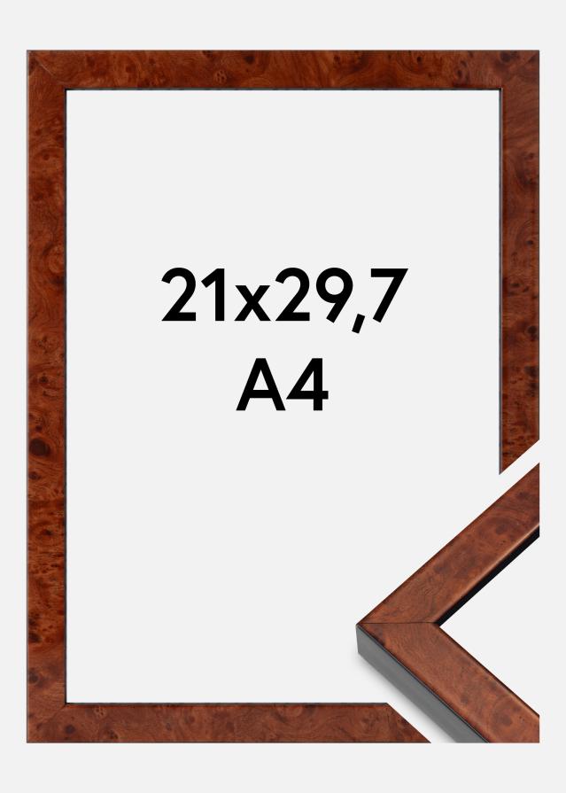 Mavanti Frame Hermes Acrylic Glass Burr Walnut 21x29.7 cm (A4)