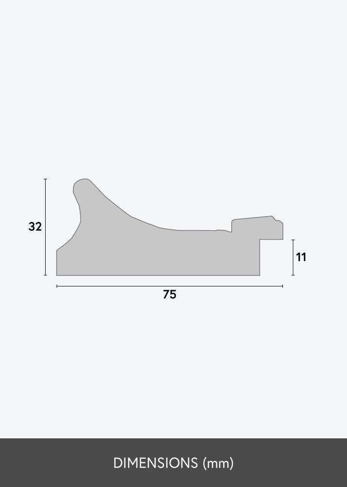 Ramverkstad Mirror Camden Gold - Custom Size