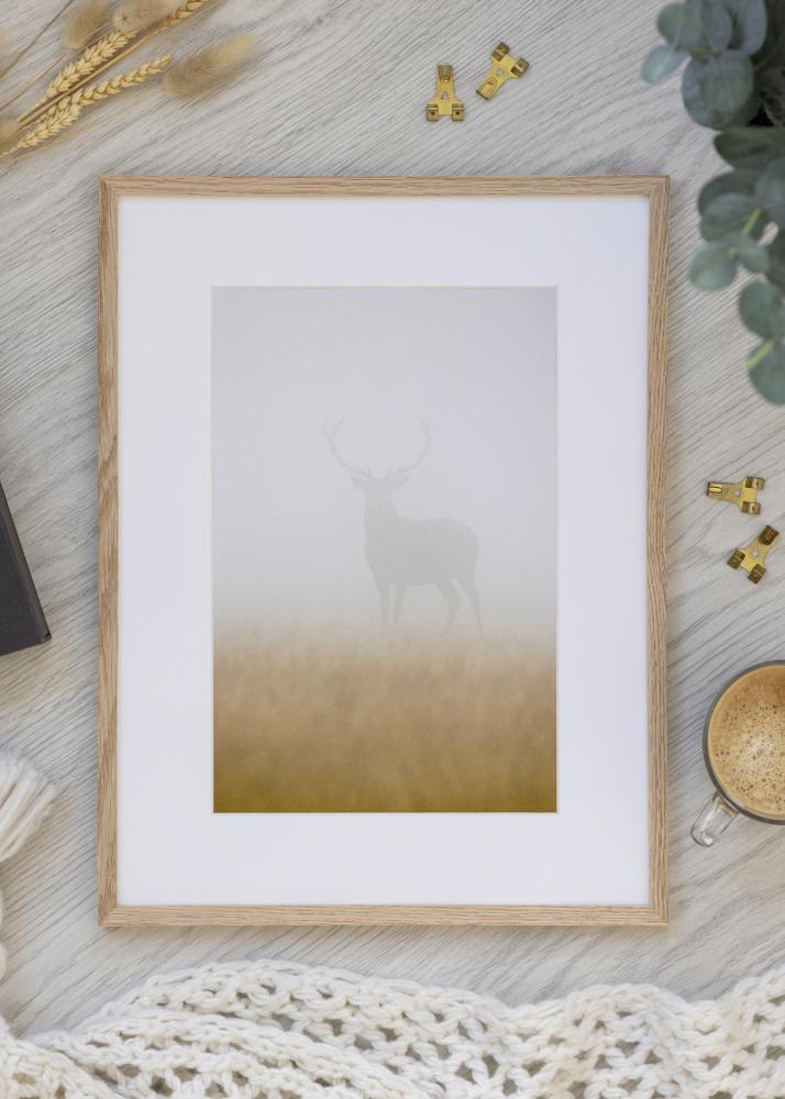 BGA Frame Smal Oak Acrylic Glass 20x30 cm