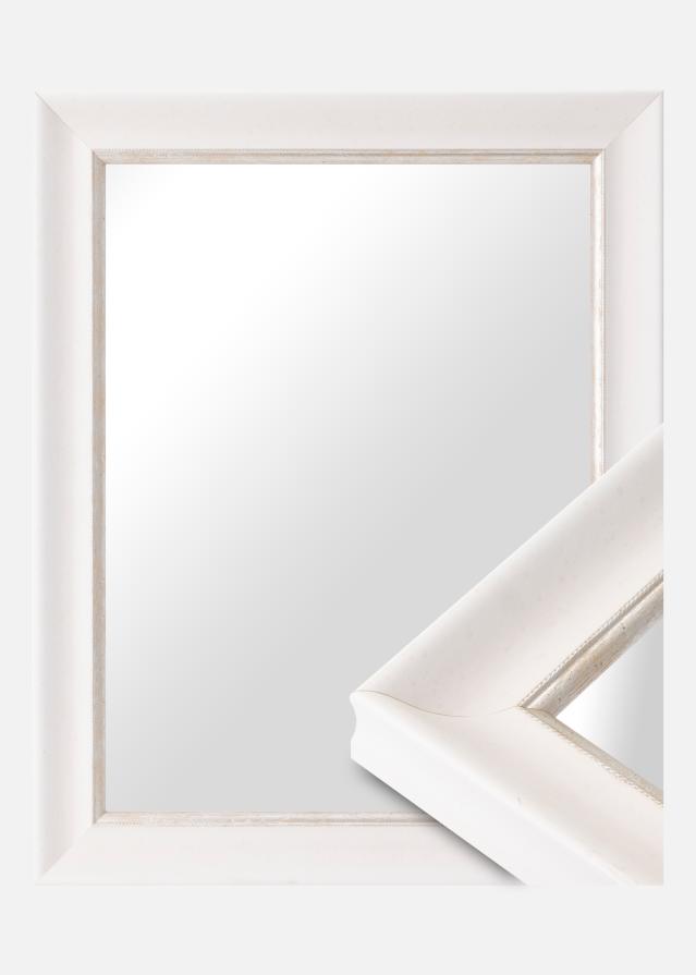 Ramverkstad 60x90 Ombud Mirror Åshammar White/Silver - Custom Size