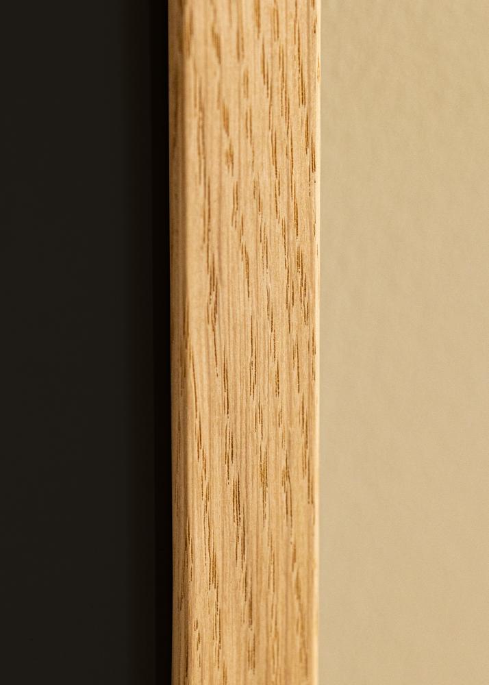 Ram med passepartou Frame Trendline Oak 40x50 cm - Picture Mount Black 29.7x42 cm (A3)