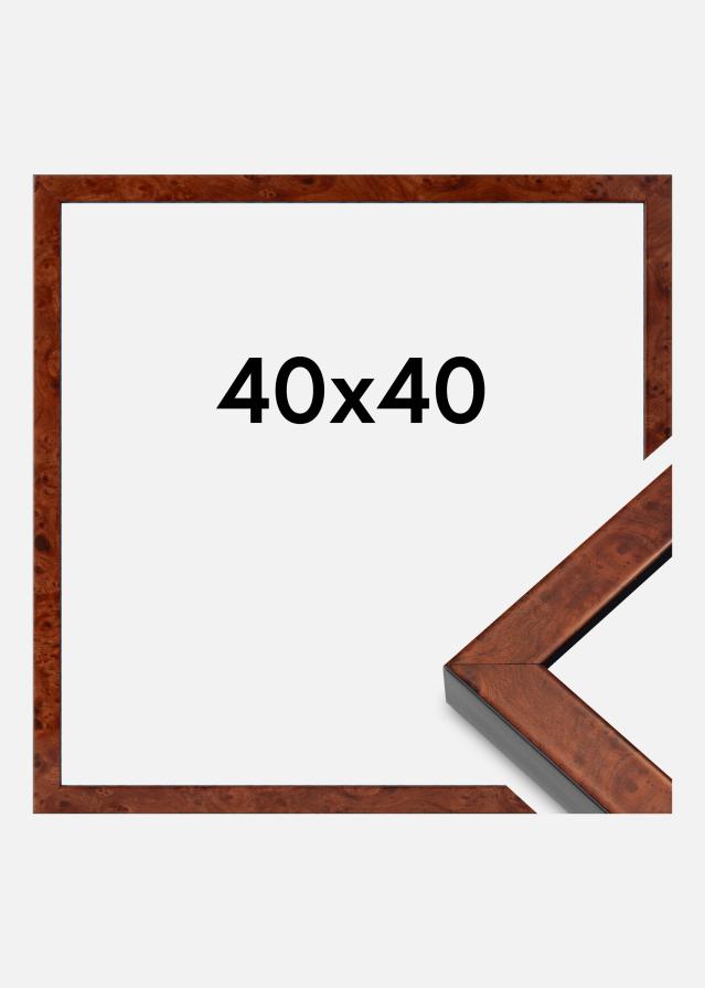 Mavanti Frame Hermes Acrylic Glass Burr Walnut 40x40 cm