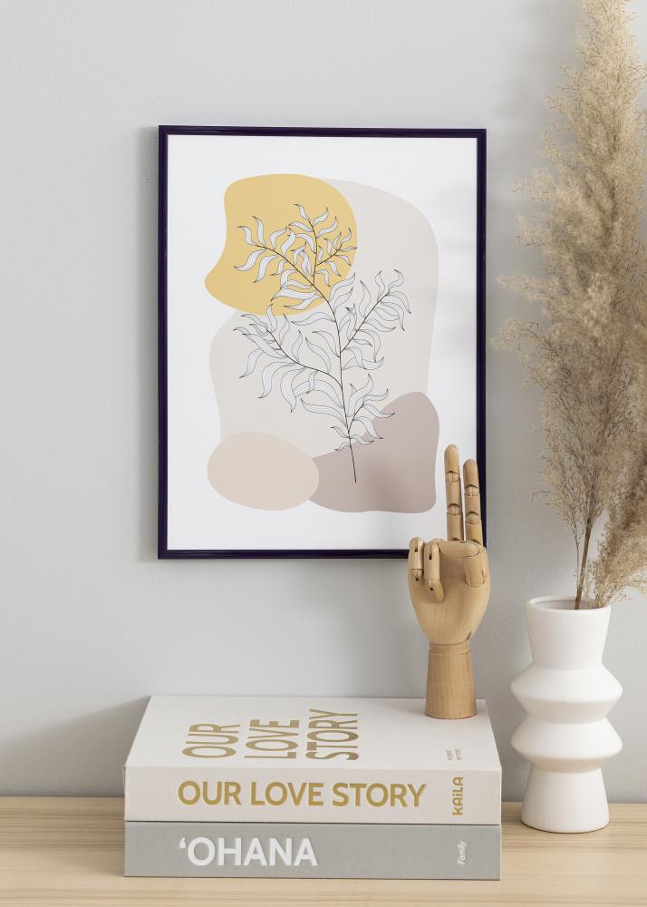 Ram med passepartou Frame New Lifestyle Dark Purple 30x40 cm - Picture Mount White 20x30 cm