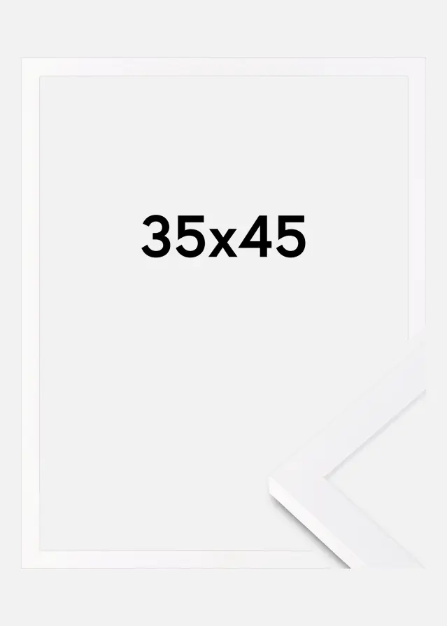 BGA Frame Selection Acrylic Glass White 35x45 cm
