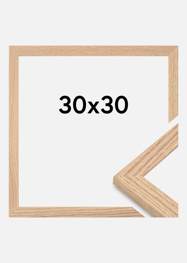 Galleri 1 - Extern Frame Tidlös Acrylic Glass Solid Oak 30x30 cm
