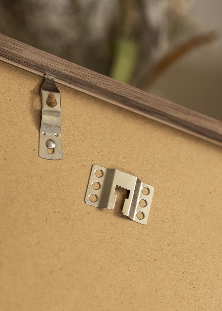 Ram med passepartou Frame Soul Walnut Veneer 70x70 cm - Picture Mount White 60x60 cm