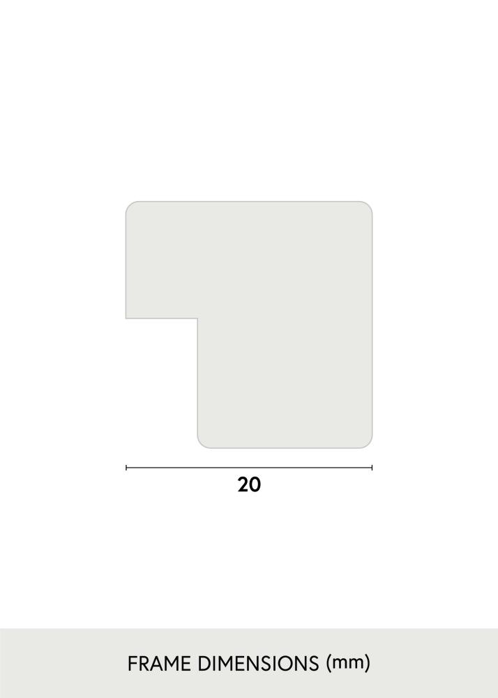 Incado Mirror Solid Oak 73x73 cm