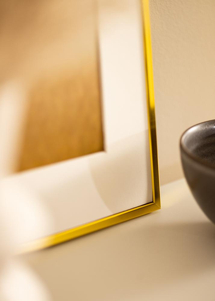 BGA Aluminium Frame Acrylic Glass Gold 40x50 cm