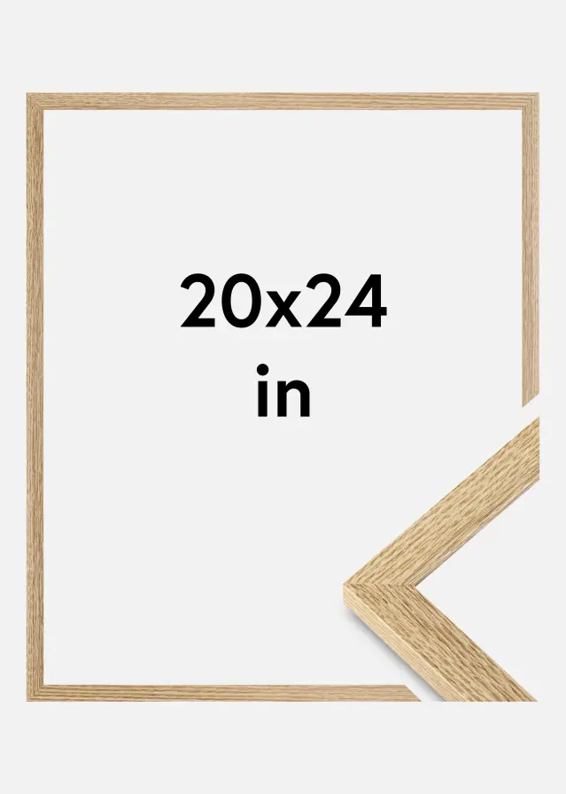 BGA Frame Selection Acrylic Glass Oak 20x24 inches (50,8x60,96 cm)