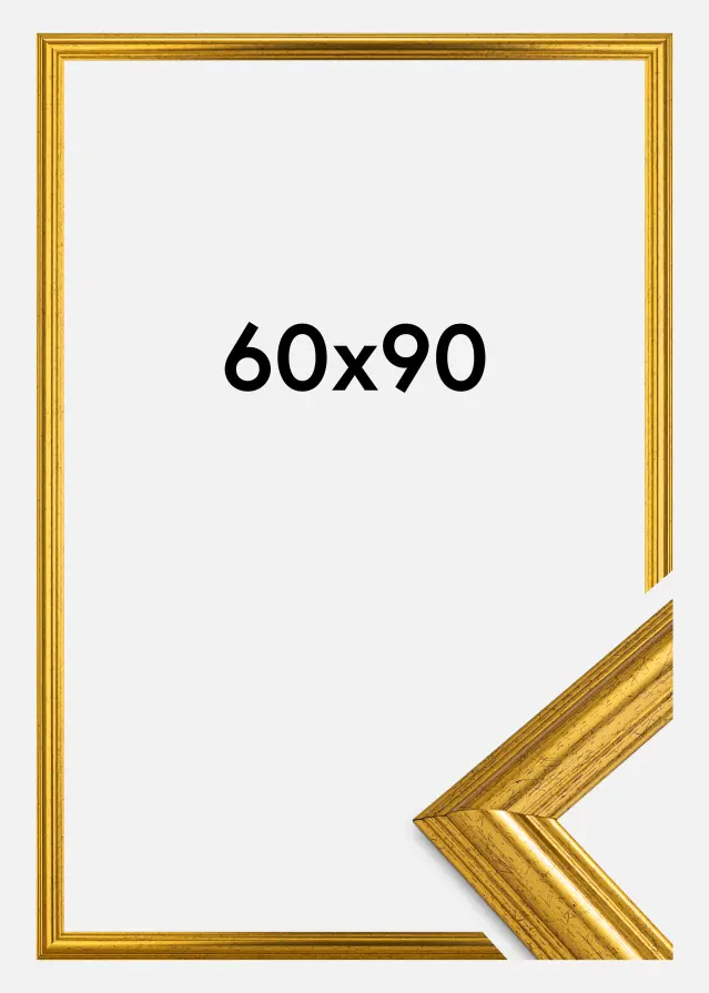 Innova Frame Västkusten Acrylic Glass Gold 60x90 cm