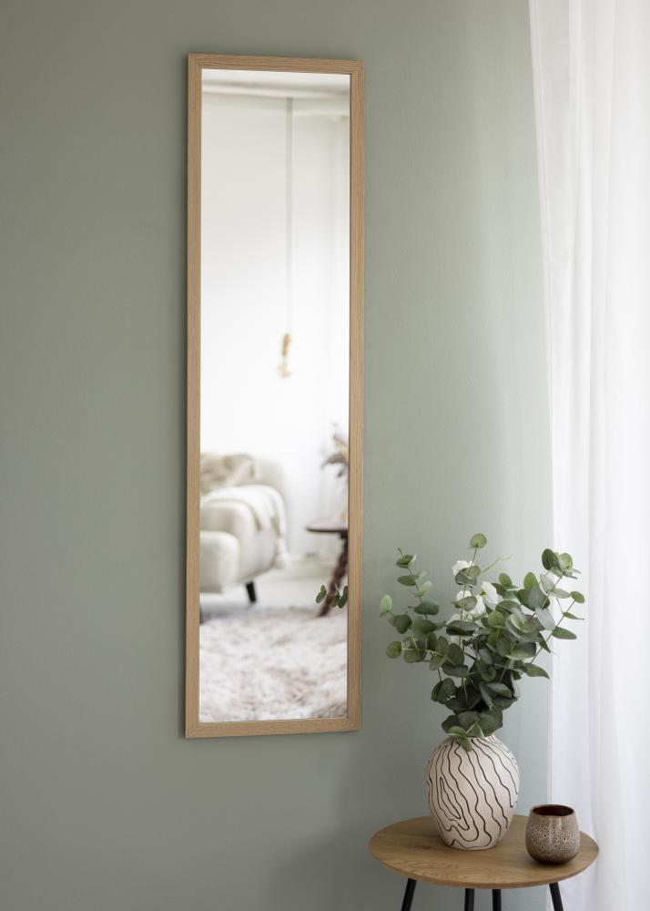 BGA Mirror Overdoor Oak 34x126 cm