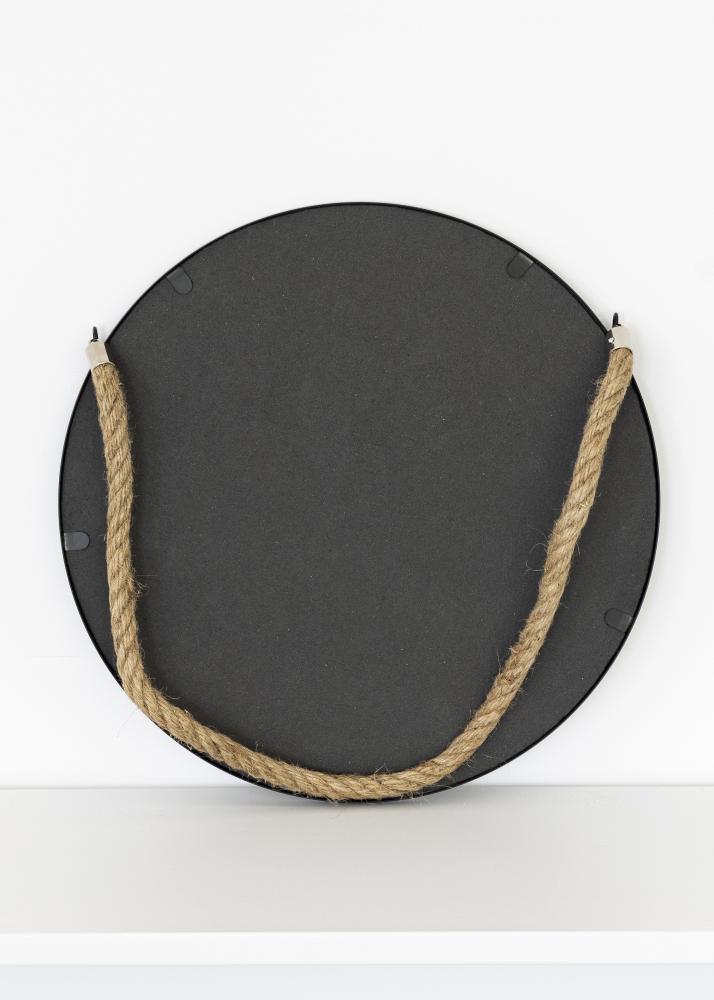 KAILA KAILA Round Mirror Rope - Black 30 cm Ø