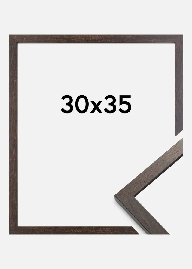 BGA Frame Trendy Acrylic Glass Walnut 30x35 cm