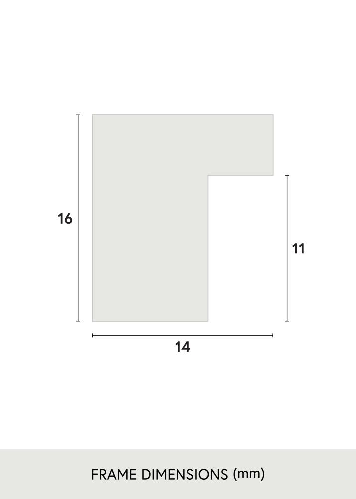 Jämtlands Ramfabrik Frame Oban Acrylic Glass White 40x50 cm