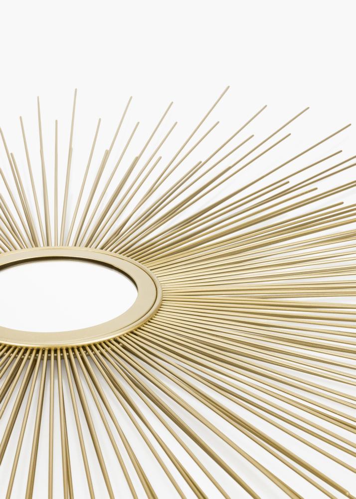 KAILA KAILA Round Mirror Sunrays - Gold 80 cm Ø