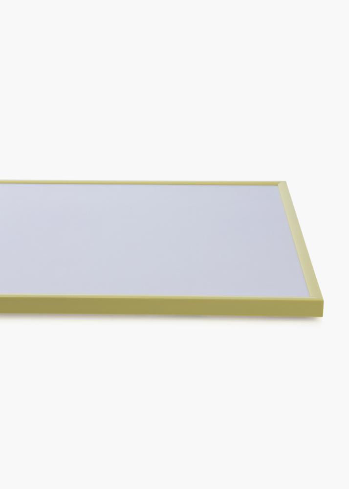 Ram med passepartou Frame New Lifestyle Pale Yellow 70x100 cm - Picture Mount Black 24x36 inches