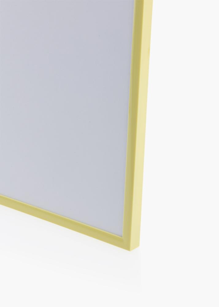 Ram med passepartou Frame New Lifestyle Pale Yellow 70x100 cm - Picture Mount Black 24x36 inches
