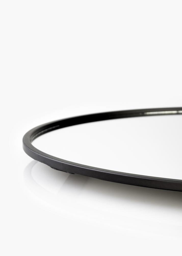 KAILA KAILA Round Mirror with shelf - Black 35x55 cm