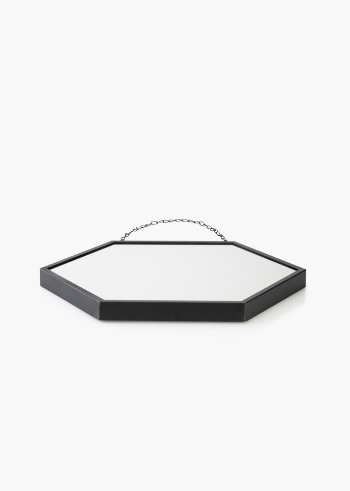 KAILA KAILA Mirror Hex Chain - Black 39x45 cm