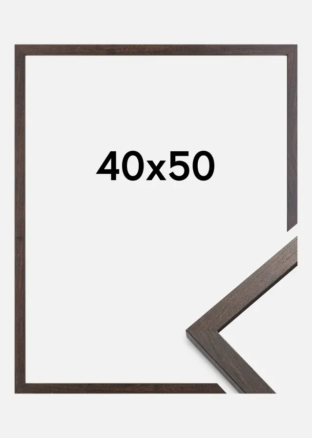 BGA Frame Trendy Acrylic Glass Walnut 40x50 cm