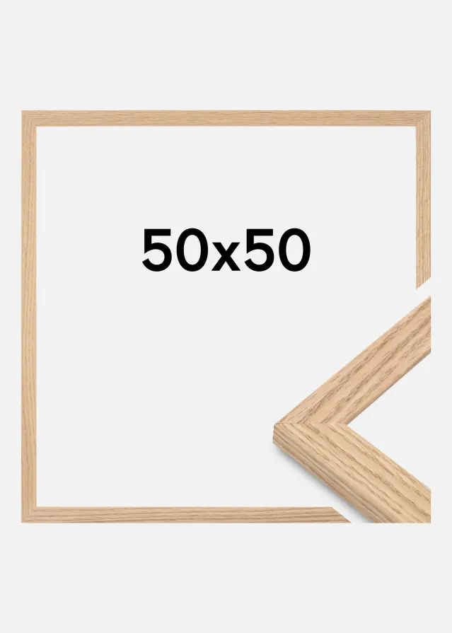 Galleri 1 - Extern Frame Tidlös Acrylic Glass Solid Oak 50x50 cm